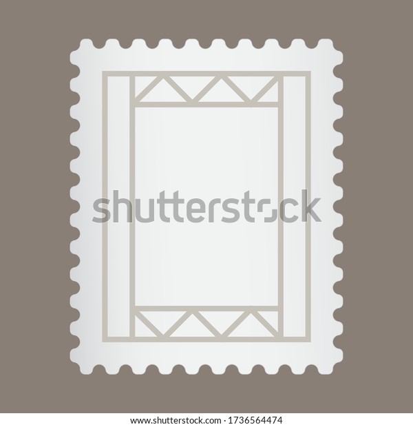 Blank Postage Stamp Letter Stamp Apps เวกเตอร์สต็อก (ปลอดค่าลิขสิทธิ์
