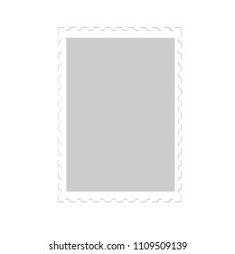 Blank Postage Stamp on white background, vector illustration, EPS10