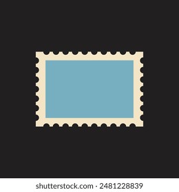 Blank Postage Stamp Vector Illustration