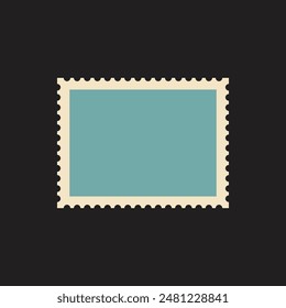 Blank Postage Stamp Vector Illustration