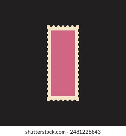 Blank Postage Stamp Vector Illustration
