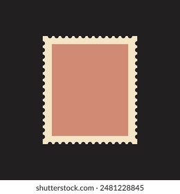 Blank Postage Stamp Vector Illustration