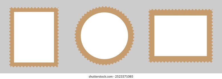 Blank postage stamp vector illustration .