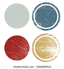 Blank postal stamps set.illustration vector