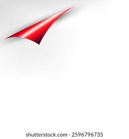 blank for a postcard with a red flap