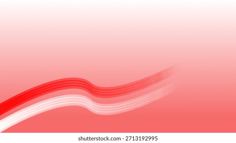 Blank Poster Background with Gentle Red-White Transition