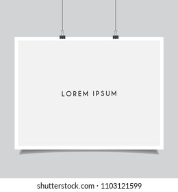 Blank poster frame