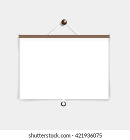 Blank poster mockup