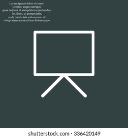 blank presentation board