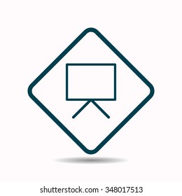 blank presentation board icon