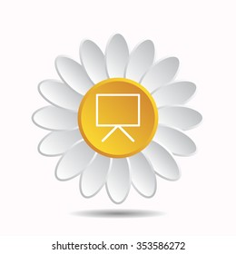 blank presentation board icon