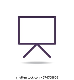 blank presentation board icon