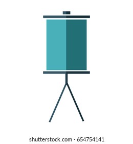 blank presentation board stand empty icon