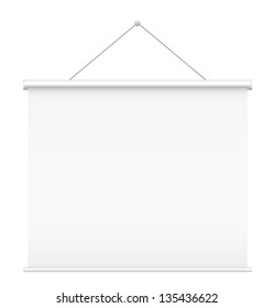 Blank presentation board. Vector