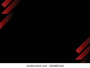 Blank presentation slide using a black background and diagonal shapes.