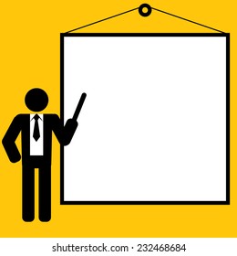 blank presentation for training or teaching : business concept vector