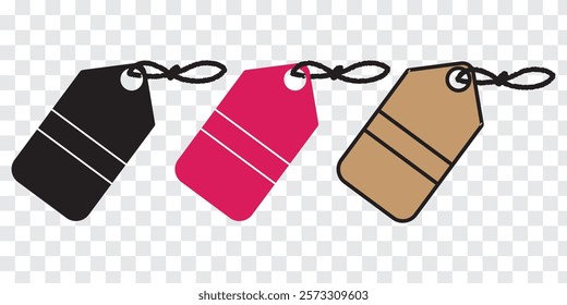 Blank Price or label tags template set. Blank cards with for gifts or sales with different shapes round, rectangle, square,oval,star. Empty stickers with unique frames vector illustration.