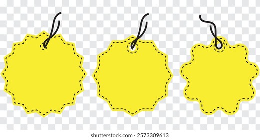 Blank Price or label tags template set. Blank cards with for gifts or sales with different shapes round, rectangle, square,oval,star. Empty stickers with unique frames vector illustration.