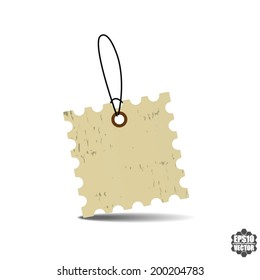 Blank Price Tag Design. Vector.