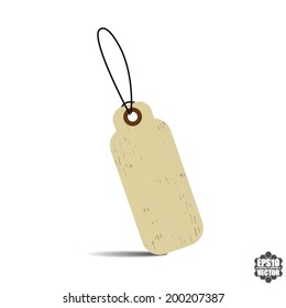 Blank Price Tag Design. Vector.