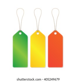 Blank Price Tags Stock Vector (Royalty Free) 405249679