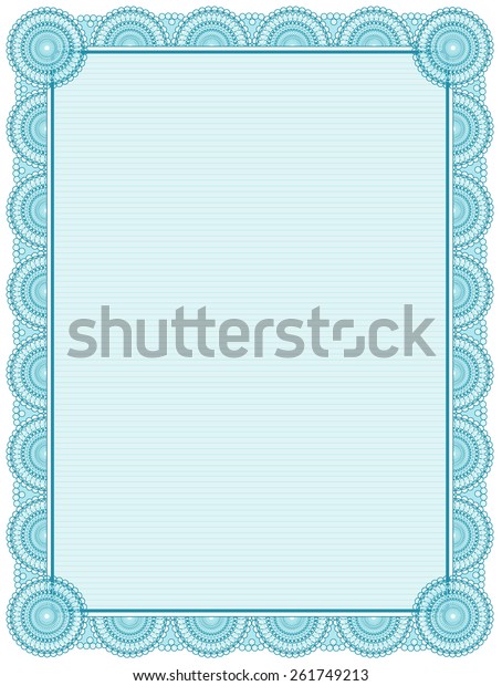 Blank Printable Certification Body Template Inventory Vector photo relating to Printable Certificate Paper titled Blank Printable Certification Body Template Inventory Vector