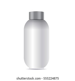 Blank Product bottle isolated on white background. Mock Up Vector isolated on white background