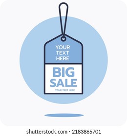 Blank product labels with string