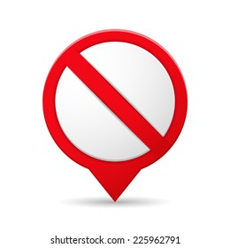 Blank prohibited sign, vector eps10 illustration