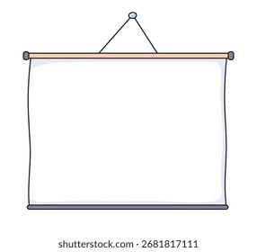 Blank project screen illustration isolated vector