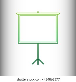 Blank Projection screen