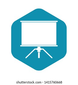 Blank projection screen icon. Simple illustration of blank projection screen vector icon for web