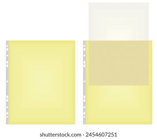 Blank protect paper folder. vector illustration