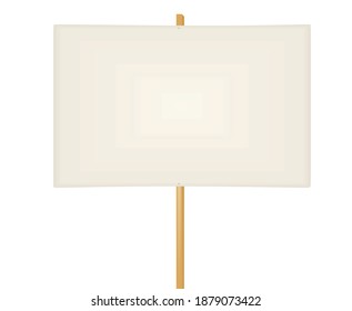Blank protest notice. vector illustration