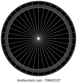 blank protractor - Actual Size Graduation isolated on background vector ilustration
