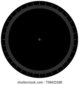 blank protractor - Actual Size Graduation isolated on background vector ilustration
