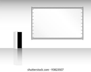 blank public billboard, canvas, free copy and picture space