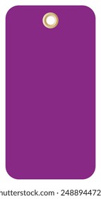 Blank Purple Tag Symbol Sign,Vector Illustration, Isolate On White Background Label. EPS10