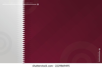 plantilla de diseño de fondo de marca qatar en blanco 