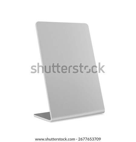 blank qr code scan stand