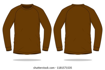 long sleeve brown