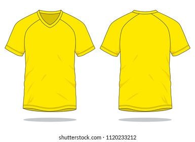 Blank Yellow Long Sleeve Tshirt Vector Stock Vector (Royalty Free ...