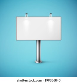 blank realistic billboard eps10 vector illustration