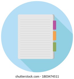 blank realistic spiral notepad notebook isolated on blue vector Eps10