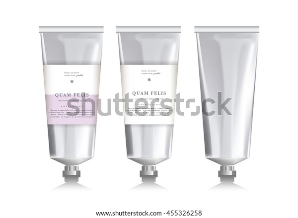 Tube Realiste Vierge Pour Cosmetiques Creme Image Vectorielle De Stock Libre De Droits 455326258