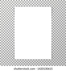 blank realistic white sheet of paper mockup vector