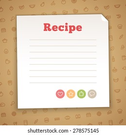 Blank Recipe Card Template