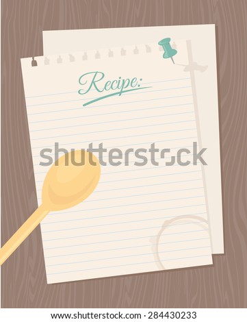Blank recipe card for your culinary creations.