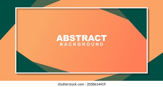 Blank rectangle colorful abstract frame background. Good for banner, social media template, poster and flyer template 