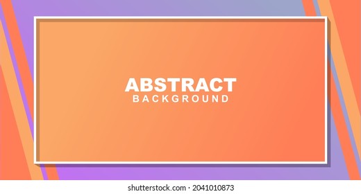 Blank rectangle colorful abstract frame background. Good for banner, social media template, poster and flyer template 